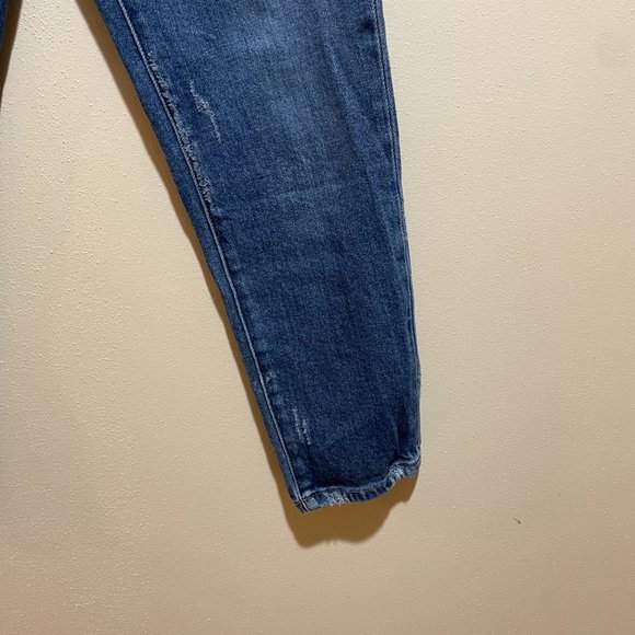 KanCan Signature Distressed Mom Fit Stretch Cuffed Jeans - Picture 11 of 16